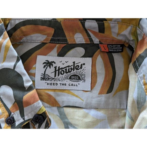 Men's Howler Bros Button Down Mansfield Short Sleeve Shirt Size Large NEW - Picture 10 of 12